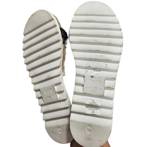 Marc Fisher Women's Jaimee Espadrille Leather Slide Sandals - Picture 8 of 10